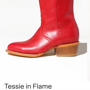 NWT Charlotte Stone Tessie Cowboy Boot